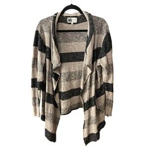 Habitat clothes to live in waterfall striped cardigan size Large gray sweater